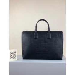로에베 Loewe 3065 Goya Simple Briefcase Black 38cm