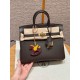 에르메스 Hermes Birkin 25cm Chèvre 47 Chocolate and 0D Rose Maxico/gold