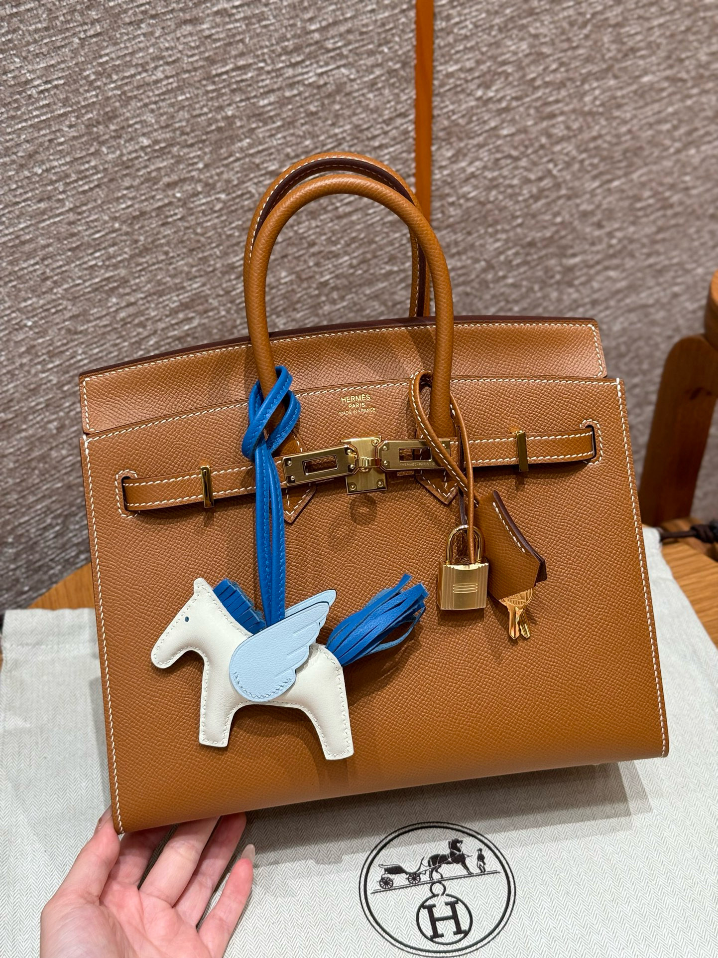에르메스 Hermes Birkin 25cm Epsom 37 Gold/gold