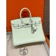 에르메스 Hermes Birkin 25cm Swift 0S Vert Fizz/silver