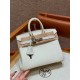 에르메스 Hermes Birkin 25cm Swift 0T Mushroom/silver