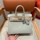 에르메스 Hermes Birkin 25cm Swift 0W Gris neve/silver