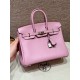 에르메스 Hermes Birkin 25cm Swift X9 Mauve/silver