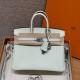 에르메스 Hermes Birkin 25cm Togo 0S Vert Fizz/silver