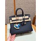 에르메스 Hermes Birkin 25cm Togo 2Z Blue nuit/silver