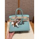 에르메스 Hermes Birkin 25cm Togo 3P Blue atoll/silver