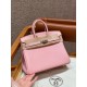 에르메스 Hermes Birkin 25cm Togo 3Q Rose Sakure/silver