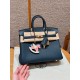 에르메스 Hermes Birkin 25cm Togo 7P Blue presse/silver