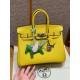 에르메스 Hermes Birkin 25cm Togo 9O Jaune naples/silver