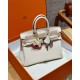 에르메스 Hermes Birkin 25cm Togo 10 Craie/silver