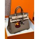 에르메스 Hermes Birkin 25cm Togo 18 Etoupe/silver