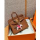 에르메스 Hermes Birkin 25cm Togo 37 Gold and 93 Orange/gold