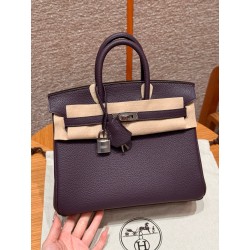 에르메스 Hermes Birkin 25cm Togo 59 Raisin/silver