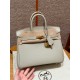에르메스 Hermes Birkin 25cm Togo 80 Gris Perle/gold