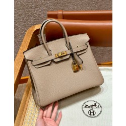 에르메스 Hermes Birkin 25cm Togo 81 Gris tourterlle/gold