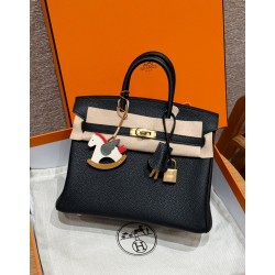 에르메스 Hermes Birkin 25cm Togo 89 Noir/gold