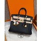 에르메스 Hermes Birkin 25cm Togo 89 Noir/gold