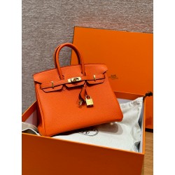 에르메스 Hermes Birkin 25cm Togo 93 Orange/gold