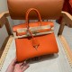에르메스 Hermes Birkin 25cm Togo 93 Orange/Rose gold