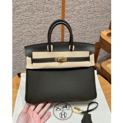 에르메스 Hermes Birkin 25cm Togo C6 Vert girs/gold