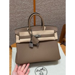 에르메스 Hermes Birkin 25cm Togo DO Beige de Weimar/silver