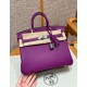 에르메스 Hermes Birkin 25cm Togo P9 Anemone/silver