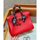 에르메스 Hermes Birkin 25cm Togo Q5 Rouge casaque/silver