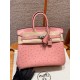 에르메스 Hermes Birkin 25cm KK ostrich 94 Terre Cuite/silver