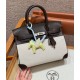 에르메스 Hermes Birkin 30cm Canvas and Swift 46 Ebene/silver