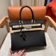 에르메스 Hermes Birkin 30cm Epsom 89 Noir/silver