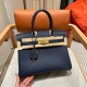에르메스 Hermes Birkin 30cm Togo 73 Blue saphir/gold