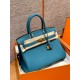 에르메스 Hermes Birkin 30cm Togo 75 Blue Jean/gold