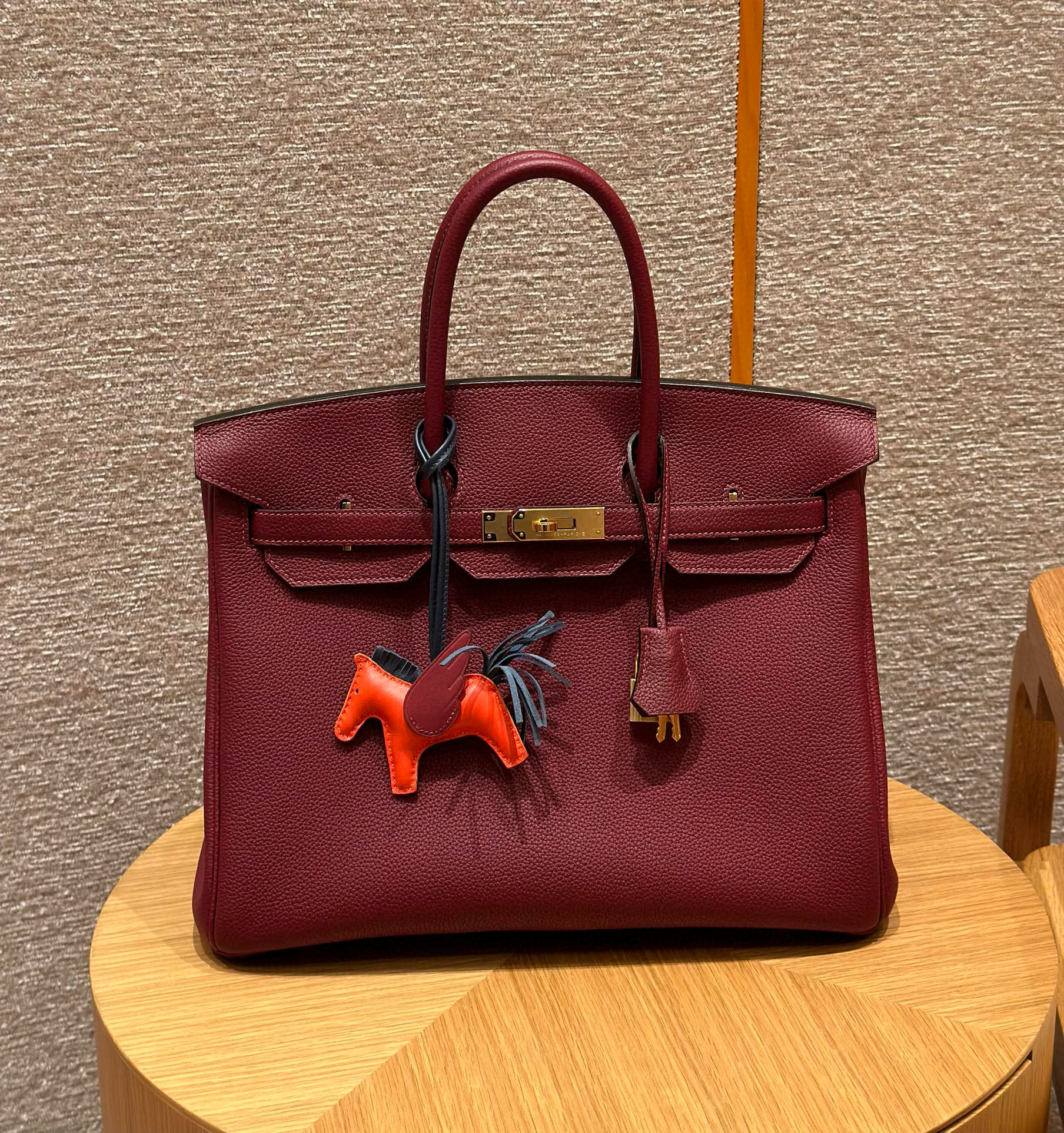 에르메스 Hermes Birkin 35cm Togo 55 Rouge H/gold