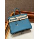 에르메스 Hermes Birkin 35cm Togo 75 Blue Jean/silver