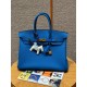 에르메스 Hermes Birkin 35cm Togo T7 Blue Hydra/gold