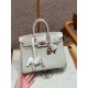 에르메스 Hermes Birkin Touch 25cm Togo and Matte Alligator 8L Beton/gold