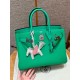 에르메스 Hermes Birkin Touch 30cm Togo and Matte Alligator 0T Vert comics/silver