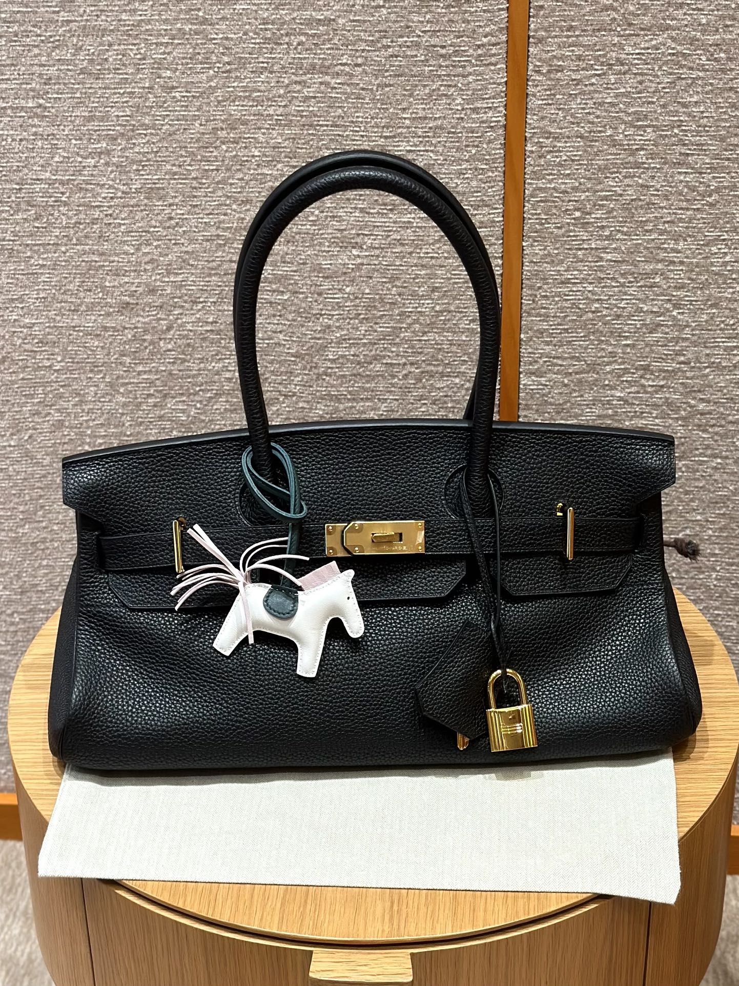 에르메스 Hermes Shoulder Birkin 42cm Togo 89 noir/gold