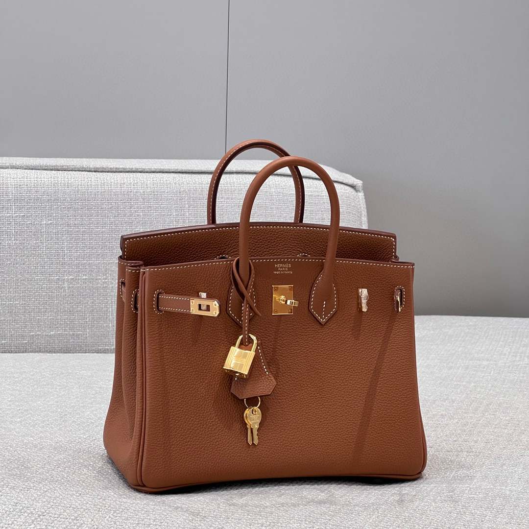 에르메스 Hermes Brikin 25cm Togo 37 Gold/gold