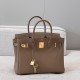 에르메스 Hermes Brikin 30cm Togo D0 Beige de Weimar/gold
