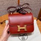 에르메스 Hermes Constance 19cm Box 36 Brique/gold