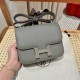 에르메스 Hermes Constance 19cm Epsom 0L Gris Meyer/silver