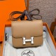 에르메스 Hermes Constance 19cm Epsom 0M Chai/silver