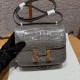 에르메스 Hermes Constance 19cm Bright faced American Alligator 81 Girs Tourerlle/gold
