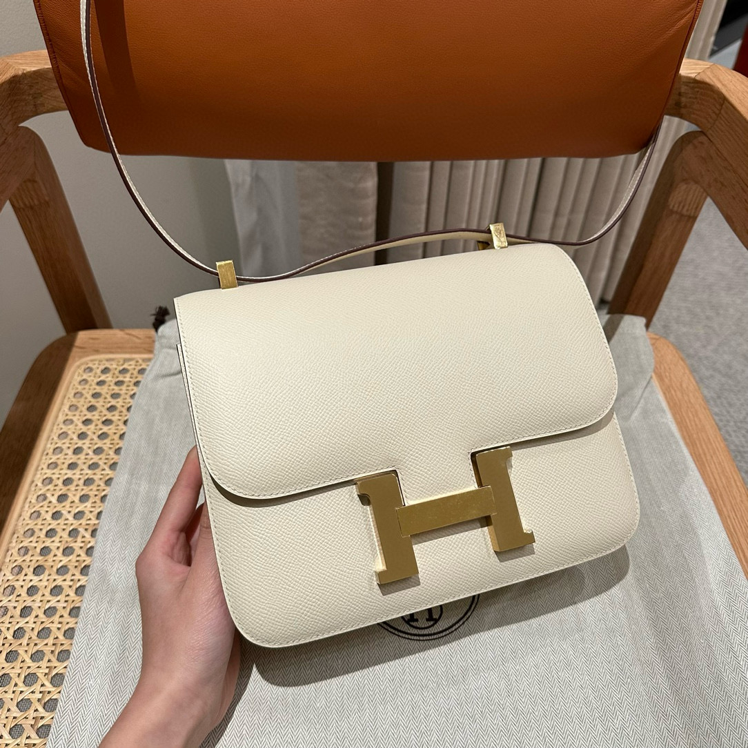 에르메스 Hermes Constance 24cm Epsom i2 Nata/gold