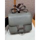에르메스 Hermes Constance 24cm Lizard 4Z Girs Mouette/silver