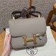 에르메스 Hermes Constance with mirror 19cm Epsom M8 Girs Asphalte/gold