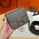 에르메스 Hermes Constance slim 12.4cm Epsom 0L Gris Meyer/silver
