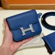 에르메스 Hermes Constance slim 12.4cm Swift S4 Deep Blue/silver