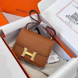 에르메스 Hermes Constance 19cm Epsom 37 Gold/gold